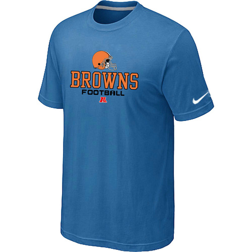 Nike Cleveland Browns Critical Victory NFL T-Shirt - Light Blue